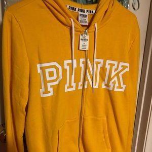 VS PINK Yellow Sweater